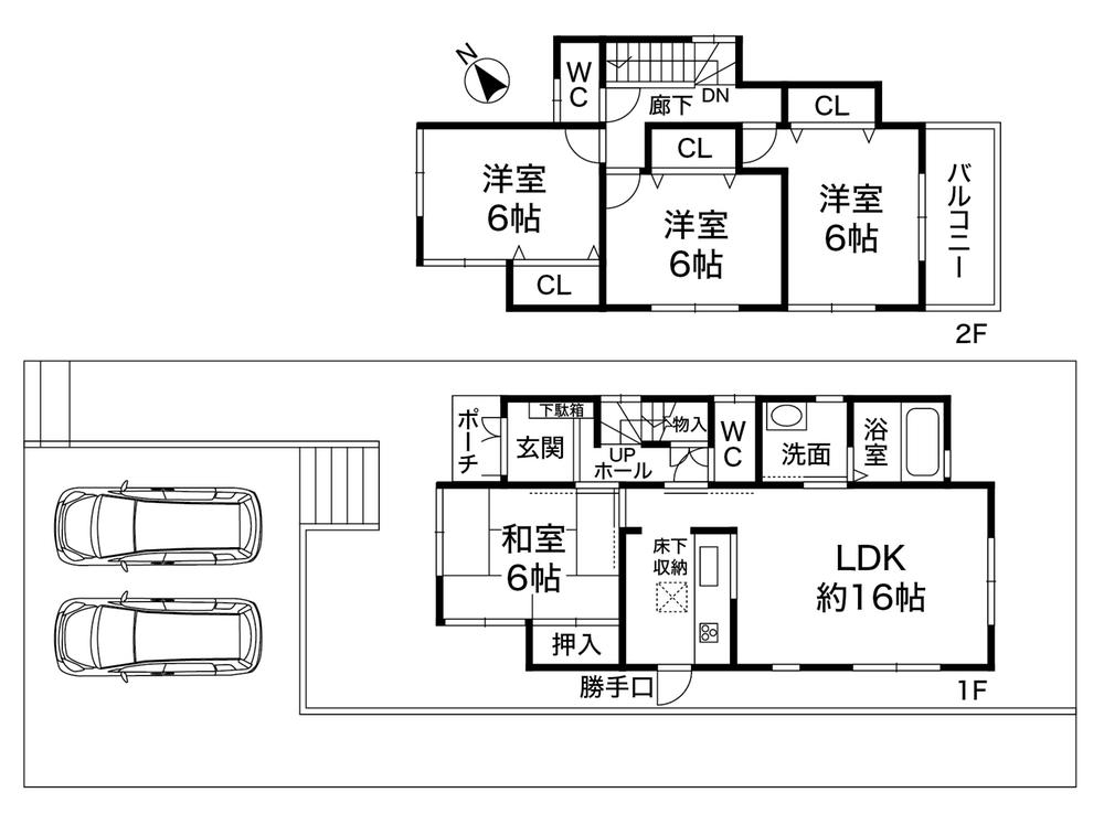 Floor plan. 28,900,000 yen, 4LDK, Land area 145.64 sq m , Building area 95.58 sq m