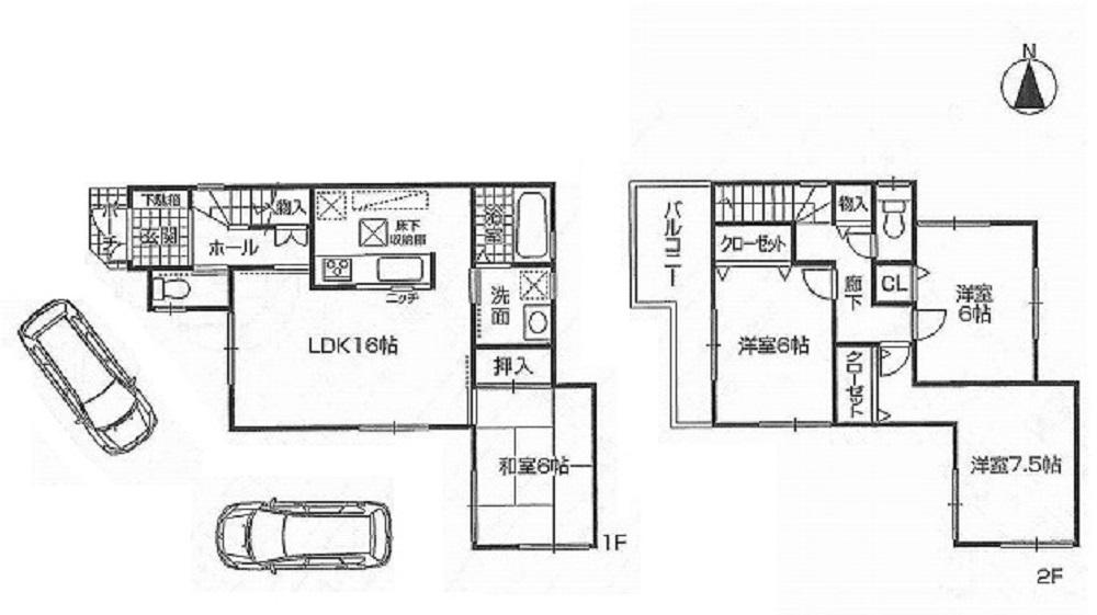 Floor plan. (No. 2 locations), Price 25,800,000 yen, 4LDK, Land area 131.86 sq m , Building area 97.2 sq m