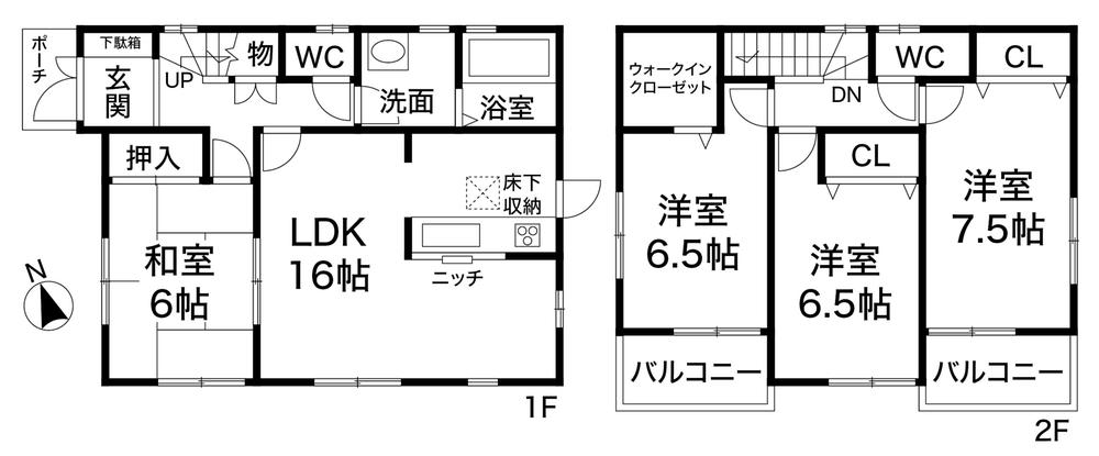 Floor plan. 28.5 million yen, 4LDK, Land area 130.01 sq m , Building area 98.01 sq m