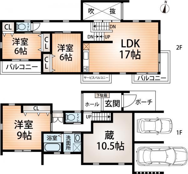 Floor plan. 36 million yen, 3LDK+S, Land area 187.9 sq m , Building area 123.48 sq m