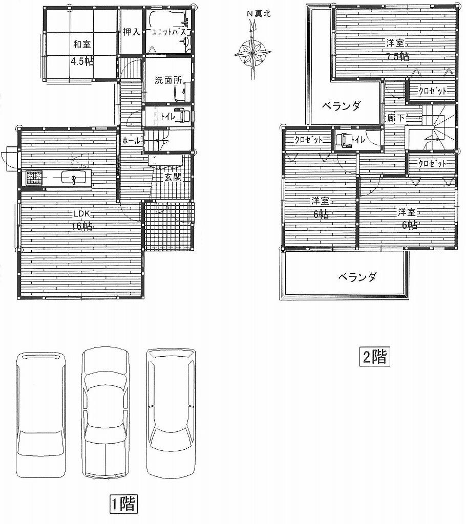 Building plan example (floor plan). Building price 16.8 million yen, Building area 100.20 sq m