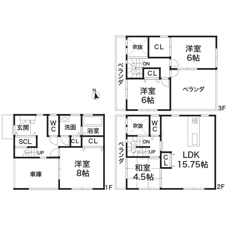 Floor plan. 39,800,000 yen, 4LDK, Land area 82.52 sq m , Building area 109.3 sq m