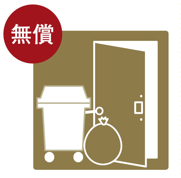 Variety of services.  [Garbage collection services] Us come to collect the garbage until the front of the entrance ※ There is a designated collection date and time. burnable garbage ・ can ・ bottle ・ Other than PET bottles will be unloaded at their. Please refer to the garbage calendar at a later date distribution and the implementation date and time (PICT)
