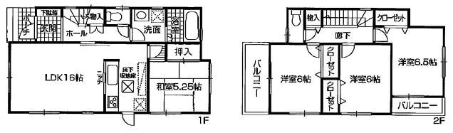 Floor plan. 27,800,000 yen, 4LDK, Land area 126.42 sq m , Building area 95.17 sq m