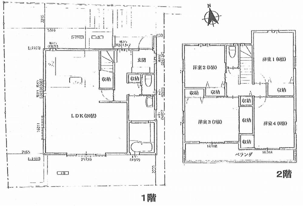 Floor plan. 41,800,000 yen, 4LDK, Land area 139.16 sq m , There two day good location parking space at the center of the LDK of building area 106.81 sq m 20 pledge was 4LDK south-facing. 
