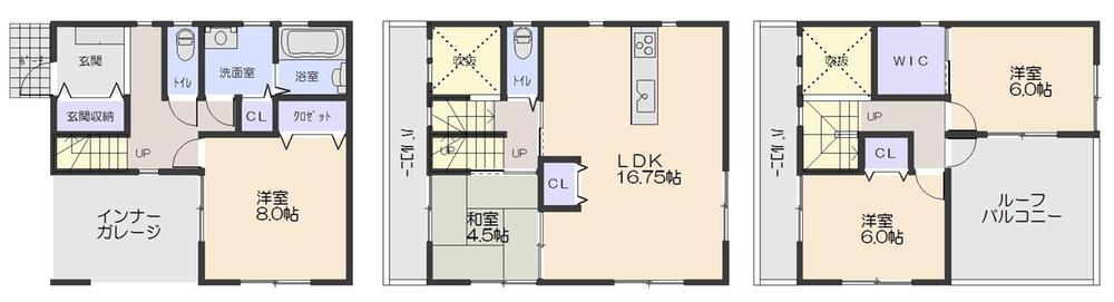 Floor plan. 39,800,000 yen, 4LDK + S (storeroom), Land area 109.3 sq m , Building area 109.3 sq m