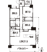 Floor: 4LDK, occupied area: 100.28 sq m, price: 56 million yen ~ 57 million yen