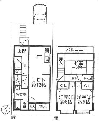 Floor plan. 20.8 million yen, 3LDK, Land area 63.1 sq m , Building area 74.92 sq m