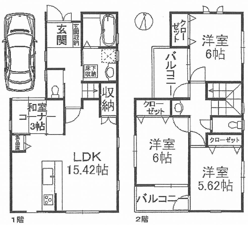 Floor plan. 22 million yen, 3LDK, Land area 99 sq m , Floor plan with a focus on LDK of building area 90.66 sq m 15 Pledge Equipment has also been enhanced, Because there is storage, It has well-equipped life-friendly environment.