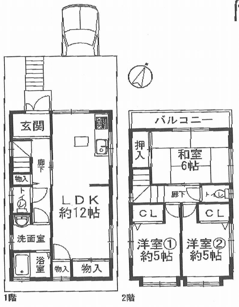 Floor plan. 20.8 million yen, 3LDK, Land area 63.1 sq m , Interior good in 3LDK renovation already-floor plan with a focus on LDK of building area 74.92 sq m 12 Pledge!