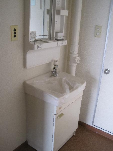 Washroom. Vanity had made of the wash basin