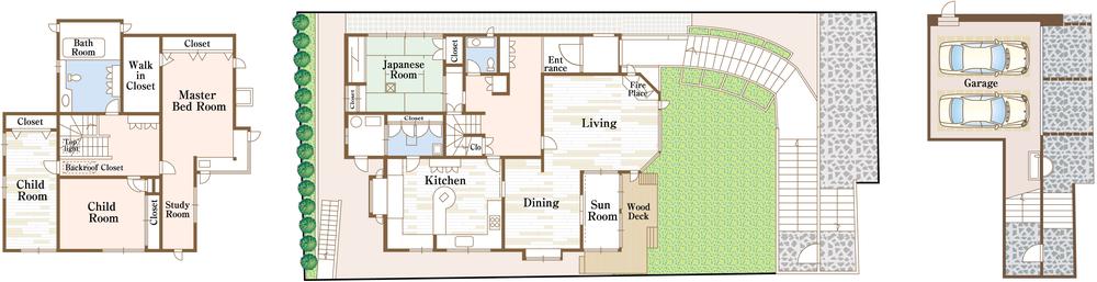 Floor plan. 63,800,000 yen, 4LDK, Land area 330.63 sq m , Building area 216.33 sq m   ◆ Spacious is the floor plan of the room!