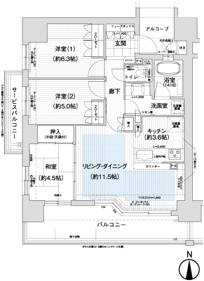 Floor: 3LDK, occupied area: 70.13 sq m, Price: 25,500,000 yen ・ 29,300,000 yen