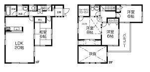 Floor plan. 29,800,000 yen, 4LDK, Land area 120.1 sq m , Building area 106.92 sq m