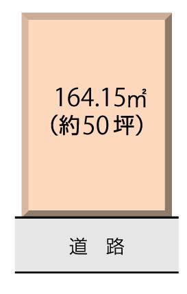 Compartment figure. Land price 24,820,000 yen, Land area 164.15 sq m compartment view