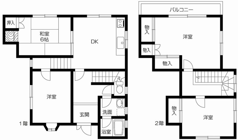 Floor plan. 8.5 million yen, 4DK, Land area 117.25 sq m , Building area 84.78 sq m   ◆ Site about 35 square meters ・ 4DK!  ◆ Carport Yes! (Three small cars available) ◆ Shioya elementary school ・ Shioya junior high school