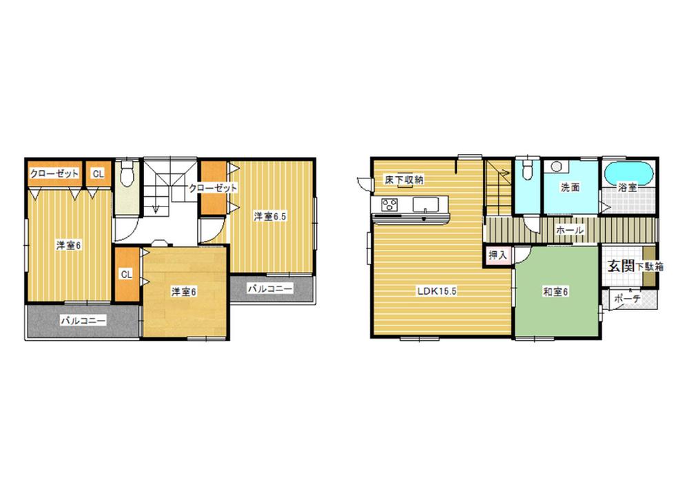 Floor plan. (No. 1 point), Price 17.8 million yen, 4LDK, Land area 135.95 sq m , Building area 95.58 sq m