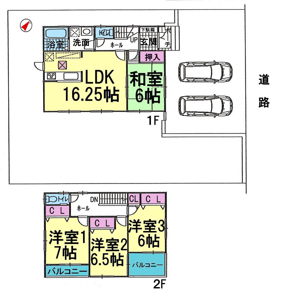 Floor plan. 26,800,000 yen, 4LDK, Land area 220.95 sq m , Building area 99.22 sq m