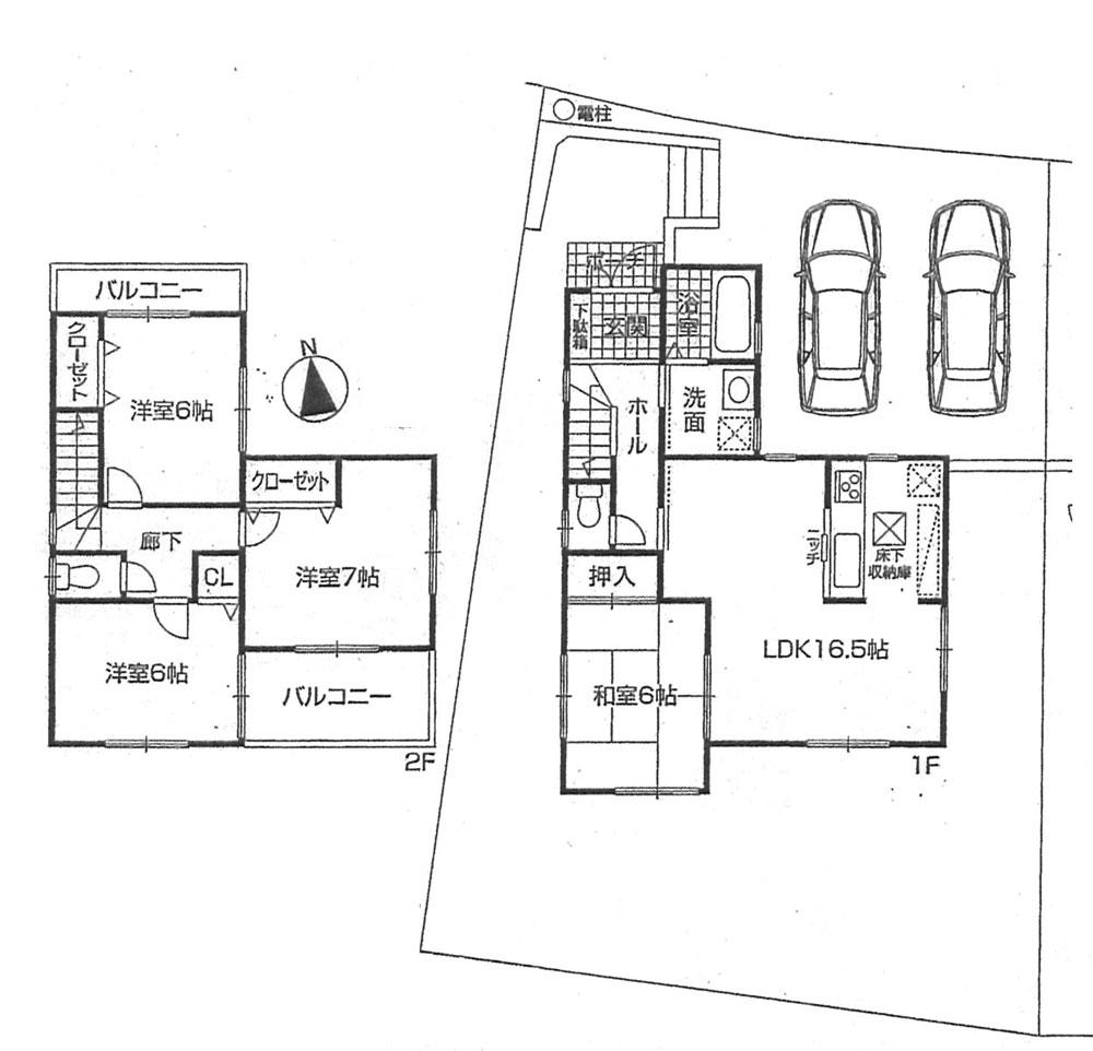 Floor plan. (No. 1 point), Price 23.8 million yen, 4LDK, Land area 178.35 sq m , Building area 95.58 sq m