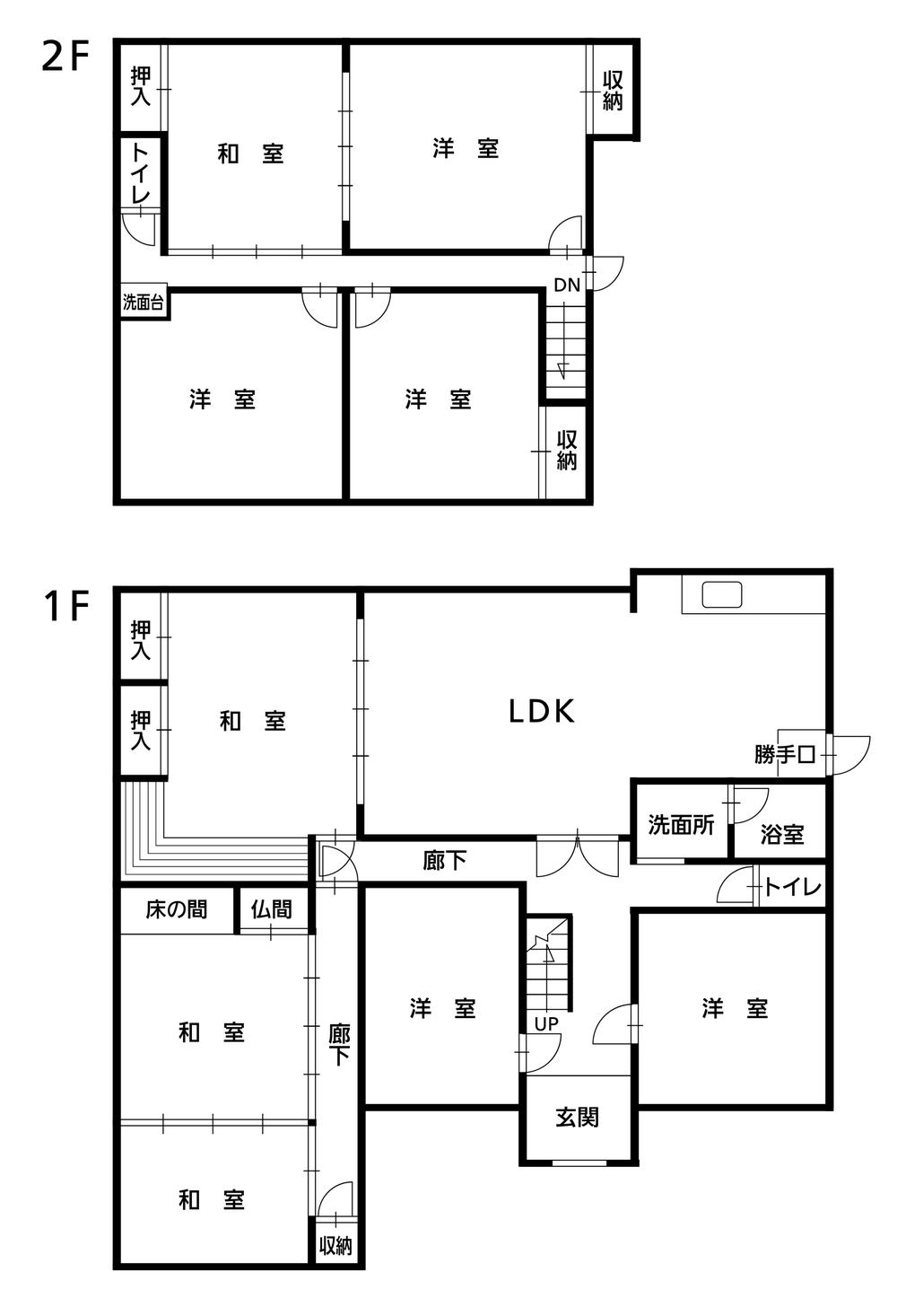 Floor plan. 18,810,000 yen, 9LDK, Land area 444.41 sq m , Building area 134.43 sq m