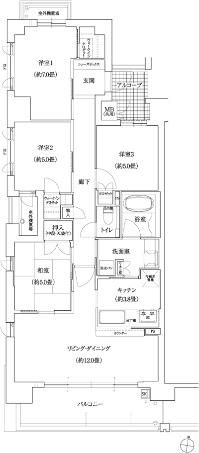 Floor: 4LDK, occupied area: 85.48 sq m, Price: TBD