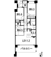 Floor: 3LDK, occupied area: 72.68 sq m, Price: 38,480,000 yen