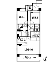 Floor: 3LDK, occupied area: 83.19 sq m, Price: 42,280,000 yen ・ 46,980,000 yen