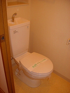 Toilet. Toilet with a space