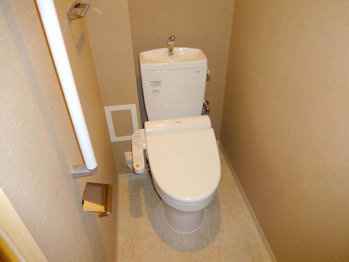 Toilet. Equipment is also beautiful because it is built shallow Mansion!