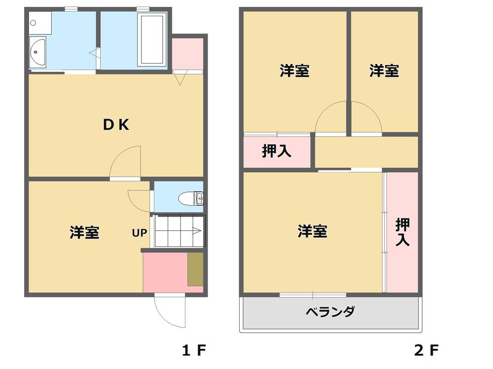 Floor plan. 17.8 million yen, 4DK, Land area 47.73 sq m , Building area 57.24 sq m indoor full renovation completed. Anytime you can preview.