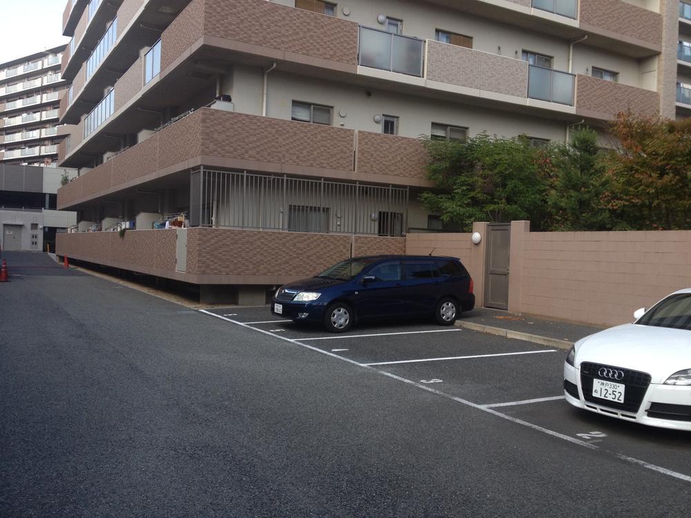 Parking lot. Common areas