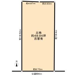 Compartment figure. Land price 75 million yen, Land area 161.81 sq m compartment view