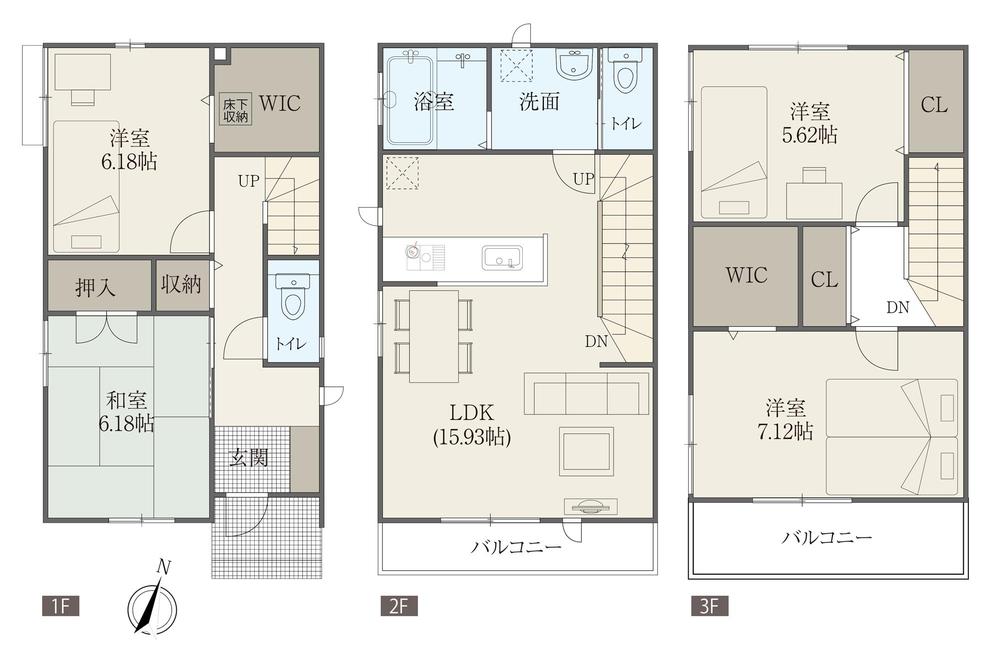 Floor plan. Convenient city to be dotted with the beginning a number of commercial facilities Nishinomiya Gardens Nishinomiya. 