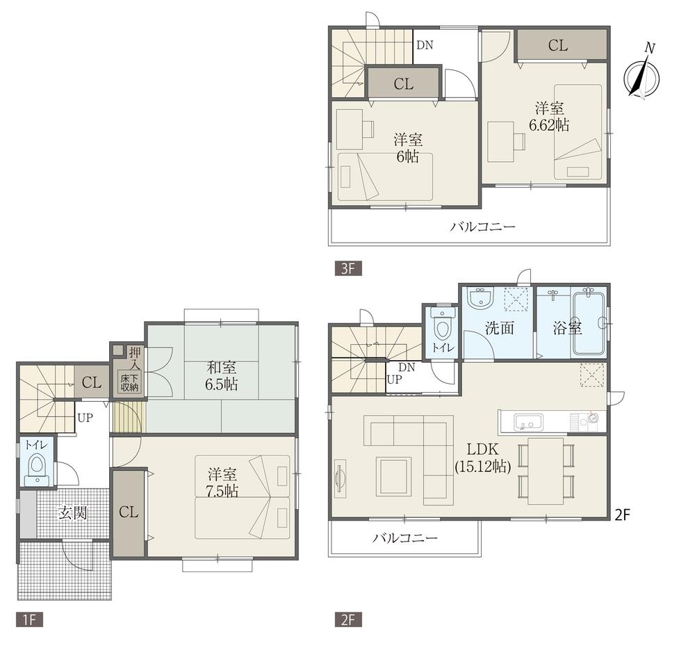 Floor plan. Convenient city to be dotted with the beginning a number of commercial facilities Nishinomiya Gardens Nishinomiya. 