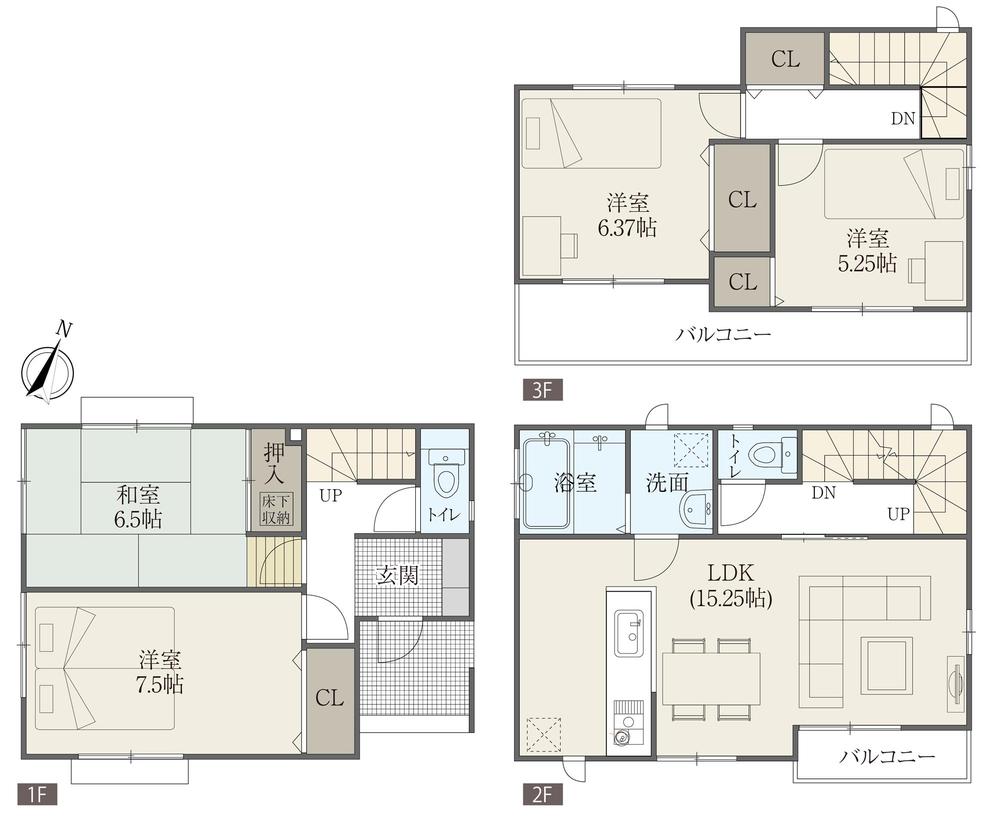 Floor plan. Convenient city to be dotted with the beginning a number of commercial facilities Nishinomiya Gardens Nishinomiya. 