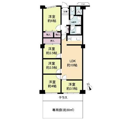 Floor plan. Dedicated the garden with room. You can live in single-family feeling.