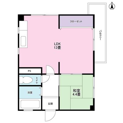Floor plan. Is a floor plan of 1LDK