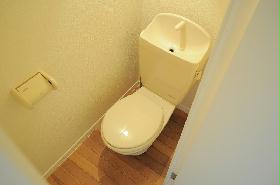 Toilet. Spacious toilet