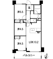 Floor: 3LDK, occupied area: 61.43 sq m, Price: 33,935,600 yen
