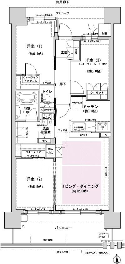 Floor: 2LDK + F ・ 3LDK, occupied area: 70.79 sq m, Price: 37,780,000 yen