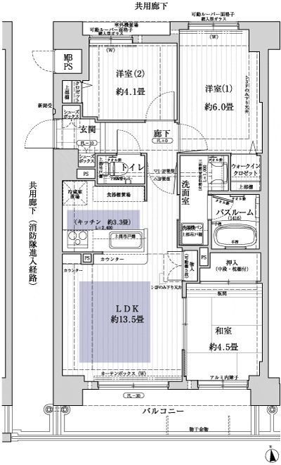 Floor: 3LDK, occupied area: 62.42 sq m, Price: 28,258,000 yen