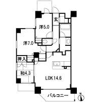 Floor: 3LDK, occupied area: 70.41 sq m, Price: 35,518,000 yen