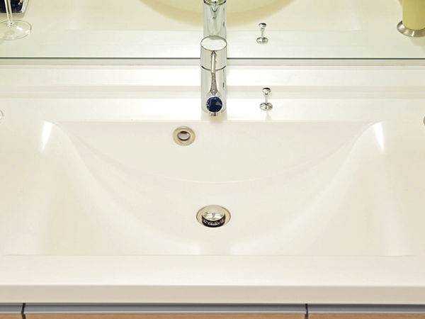 Bathing-wash room.  [Bowl-integrated counter] Worktop rich in design. Because there is no seam, Easy to clean (same specifications)