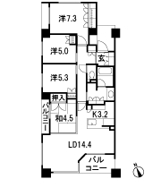 Floor: 4LDK, occupied area: 88.78 sq m, Price: 45.8 million yen