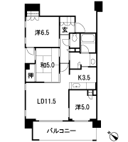 Floor: 3LDK, occupied area: 70.14 sq m, Price: 36,980,000 yen
