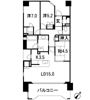 Floor: 3LDK, occupied area: 83.42 sq m, Price: TBD