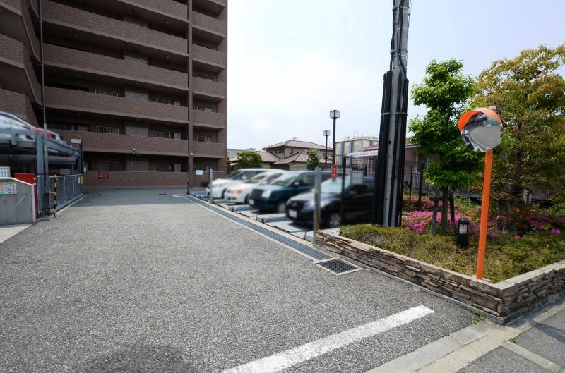 Parking lot. Common areas