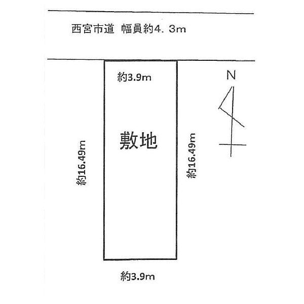 Compartment figure. Land price 14.9 million yen, Land area 64.32 sq m