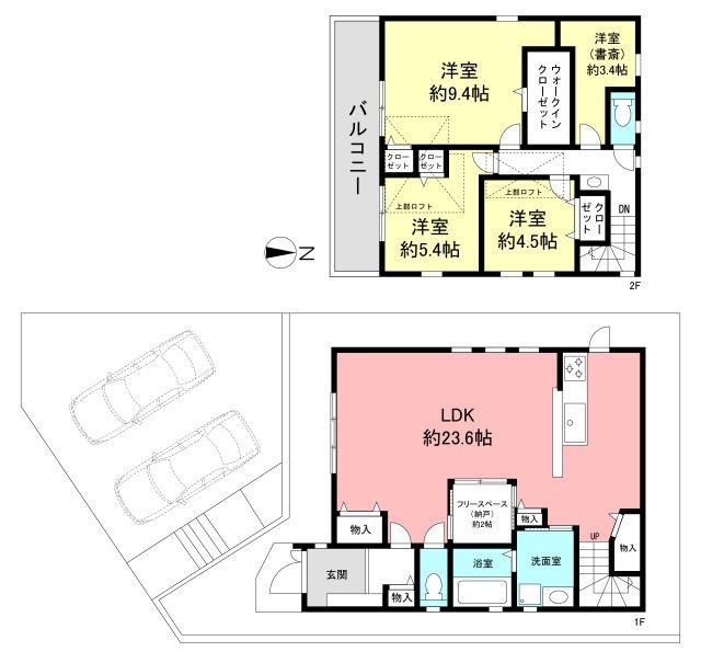 Floor plan. 52 million yen, 3LDK+S, Land area 161.8 sq m , Building area 117.58 sq m Floor
