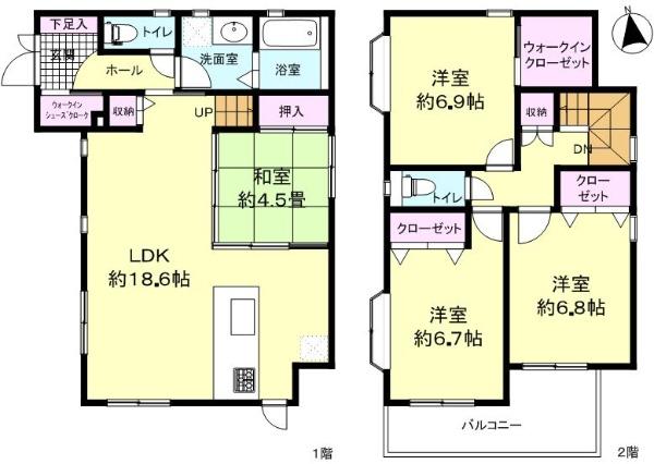 Floor plan. 37,900,000 yen, 4LDK, Land area 103.3 sq m , Building area 102.43 sq m
